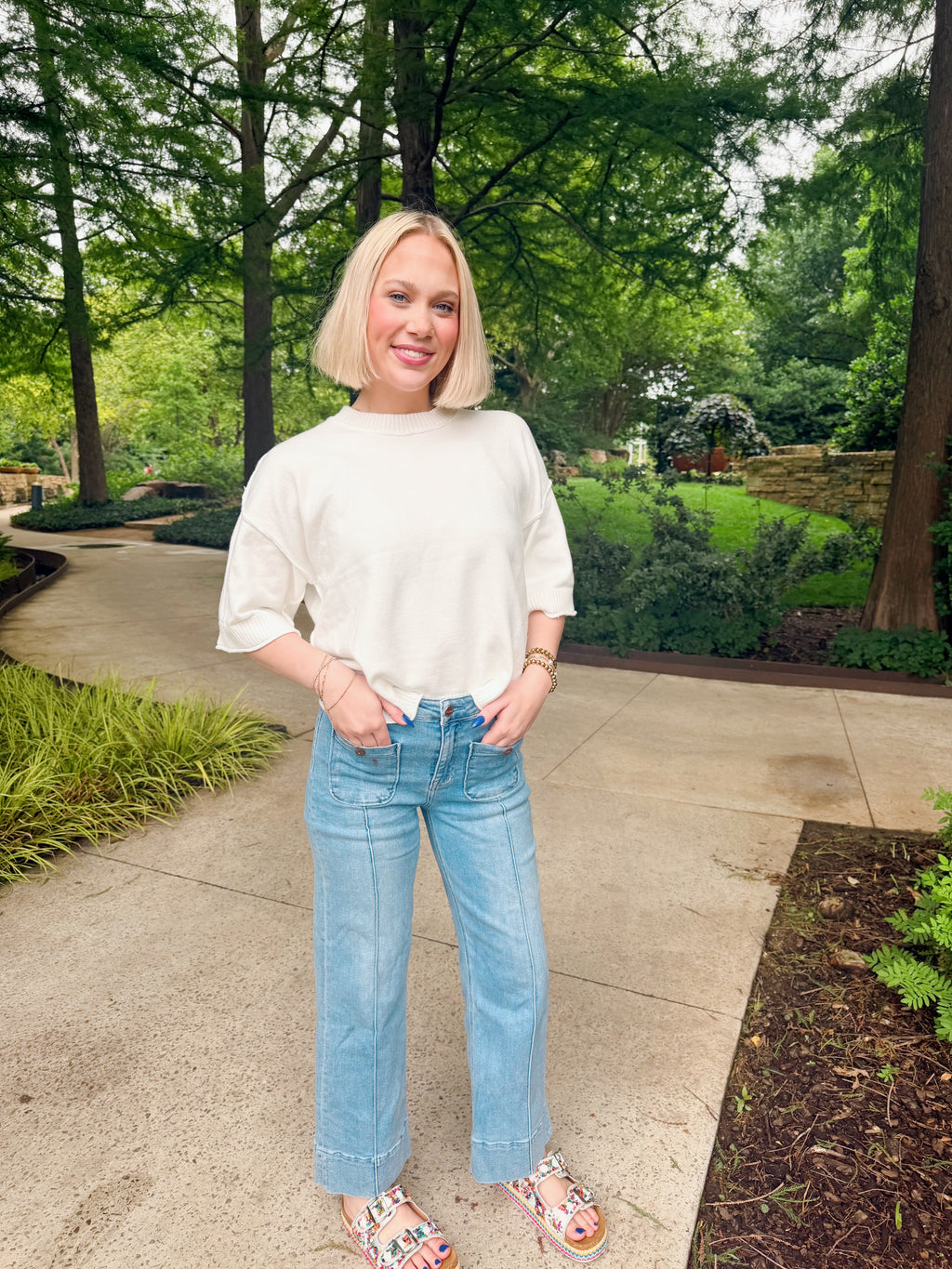 Sunshine Stroll Sweater Top