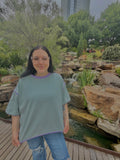 Lilac Fields Striped Tee