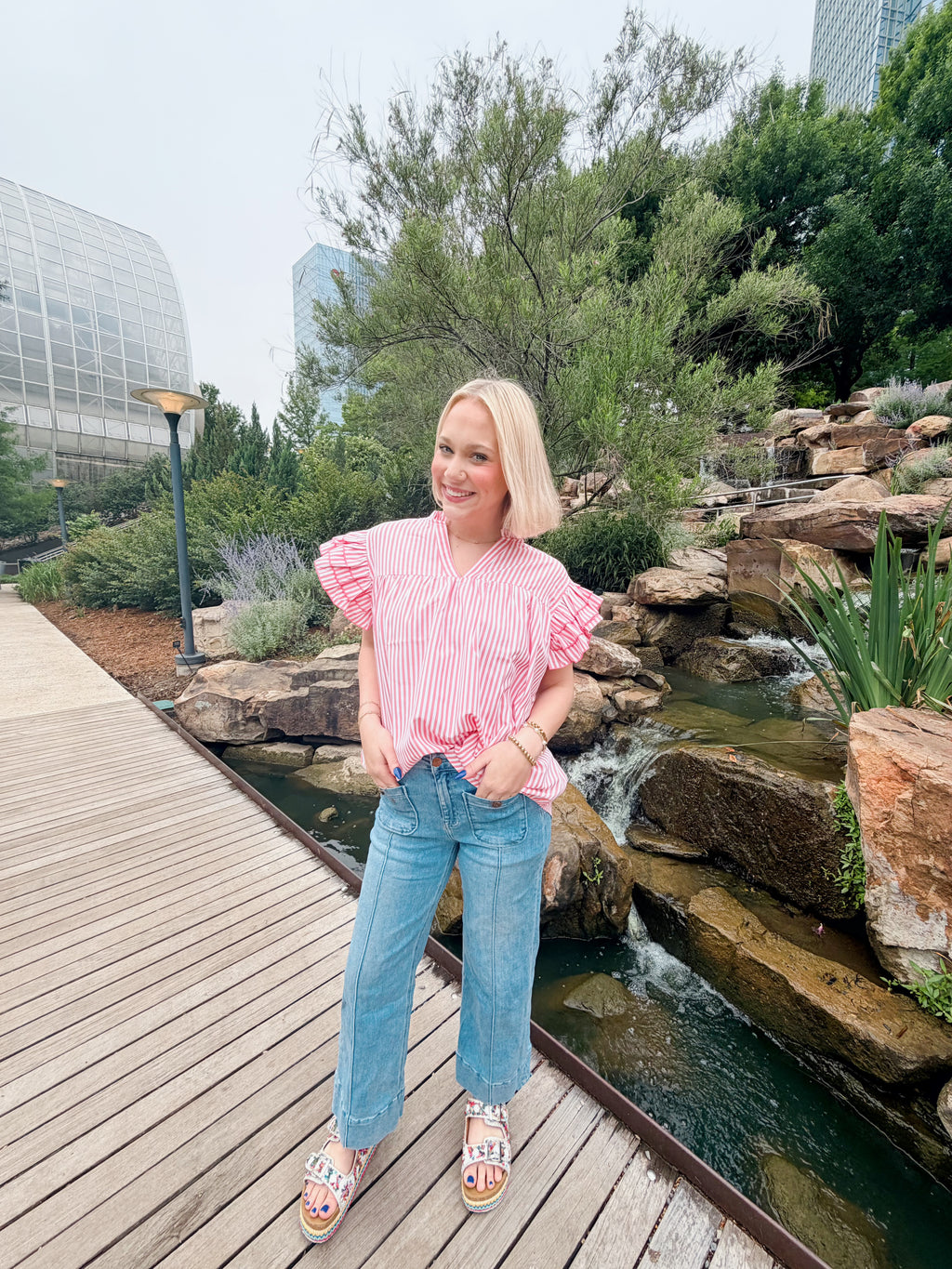 Sweet Magnolia Stripe Top
