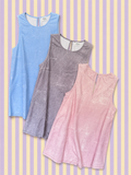 Acid Washed Sleeveless Romper
