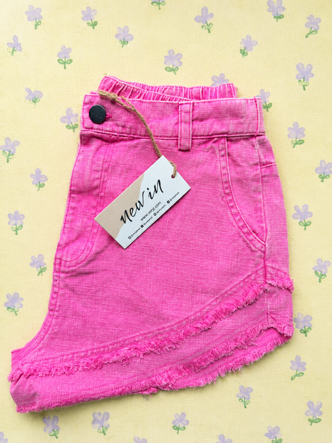Frayed Denim Shorts