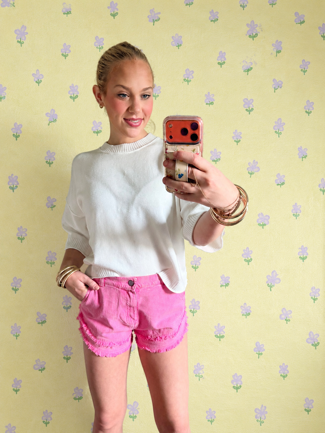 Frayed Denim Shorts